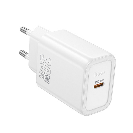 Сетевое зарядное устройство, 1 PD 30W (N62), HOCO, белый