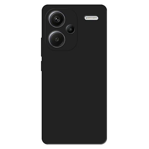 Чехол силиконовый для Xiaomi Redmi Note 13 Pro+, good quality, с защитой камеры, X-CASE, черный