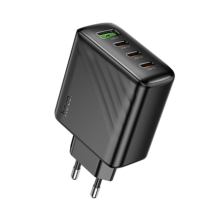 Сетевое зарядное устройство, 3 PD 67W + 1 USB 3.0 QC (CS27A), HOCO, черный