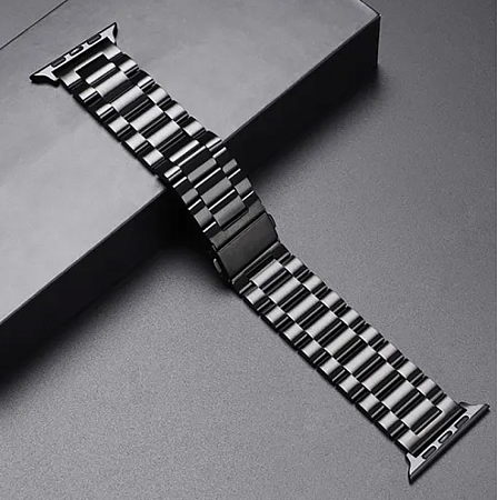 Ремешок на руку для Apple Watch 38/40/41 мм, стальной, черный