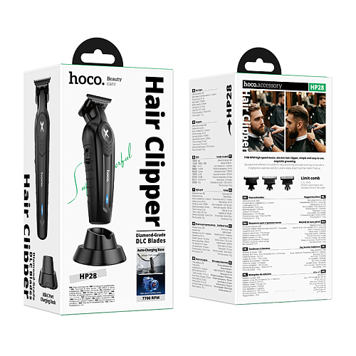 Машинка для стрижки волос, HP28, HOCO, черный