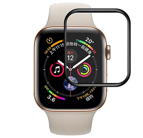 Защитное стекло на Apple Watch, 38mm, 3D Full glue, черное