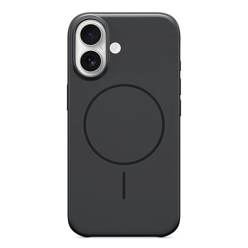 Чехол-накладка для iPhone 16, глянцевый, магнитный (MagSafe), без лого, X-CASE, черный