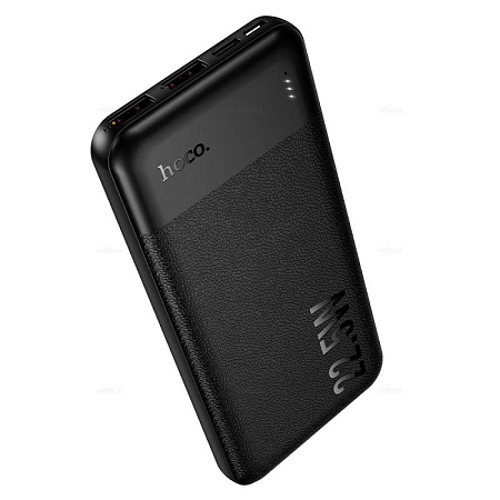 Универсальный Доп. Аккумулятор 10000mAh, J159, HOCO, выход: 1 USB (22.5W), 1 PD (20W), черный