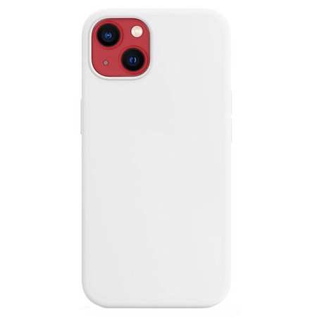 Чехол-накладка для iPhone 14, Silicon Case, без лого, белый
