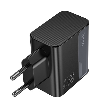 Сетевое зарядное устройство, 2 PD 70W + 1 USB 3.0 QC (CS75A), HOCO, черный