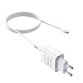 Сетевое зарядное устройство, 1 USB 2.1A (C81A), HOCO, Type-C, белый