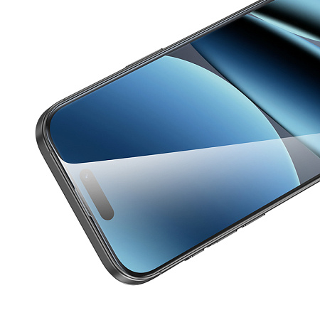 Защитное стекло для iPhone 16 Pro/17, G777, HOCO, anti-static, черное