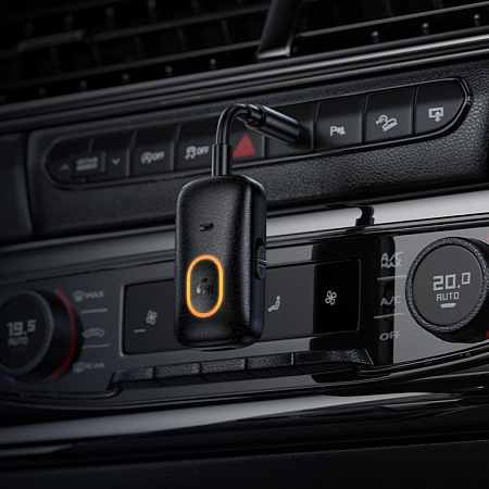 Bluetooth Receiver/transmitter в AUX, E151, HOCO, черный