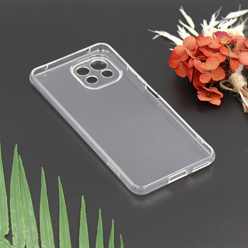 Чехол силиконовый для Xiaomi Mi 11 lite (5G), с защитой камеры, X-CASE, прозрачный
