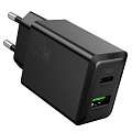Сетевое зарядное устройство, 1 PD 20W + 1 USB 3.0 QC (N69), HOCO, черный