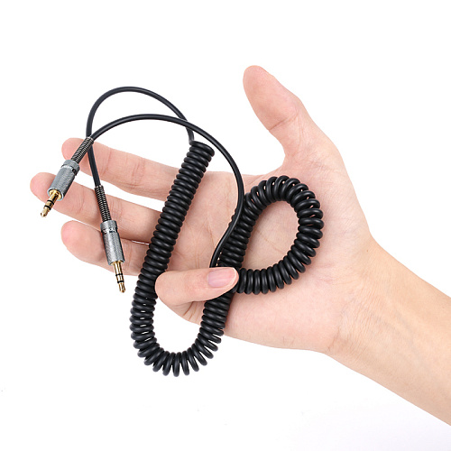 AUX Audio кабель 3,5 мм, UPA31, HOCO, витой, черный