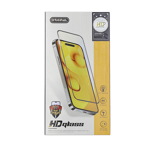 Защитное стекло на iPhone 17 Air, AF 360, прозрачное с черной рамкой, X-CASE