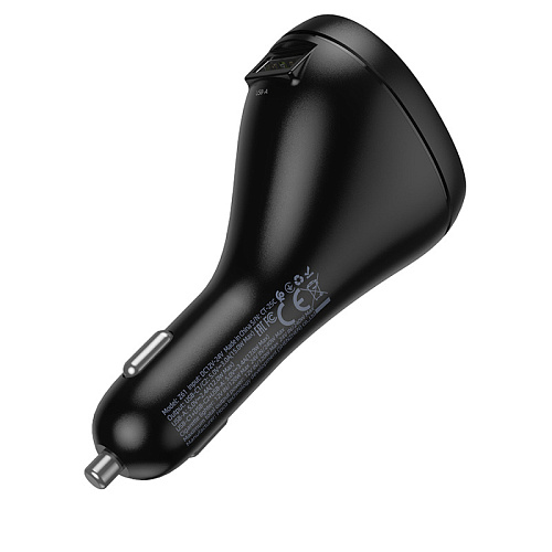 Разветвитель прикуривателя на 2 PD +1 USB +1 прикуриватель, Z61, с дисплеем, черный