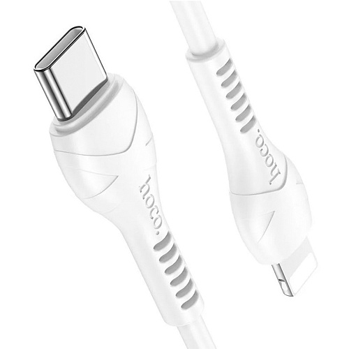 Кабель Lightning to Type-C (PD), HOCO, X55, белый