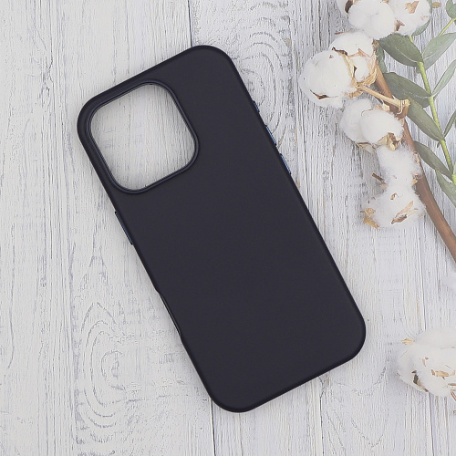 Чехол-накладка для iPhone 16 Pro, экокожа, магнитный (MagSafe), без лого, X-CASE, синий