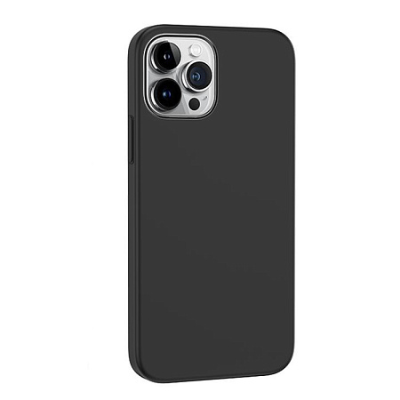 Чехол для iPhone 15 Pro, Silicone case, Магнитный (MagSafe), Pure series, HOCO, черный