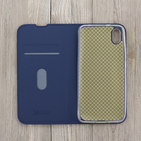 Чехол-книжка для Xiaomi Redmi 7A, X-CASE, боковой, синий