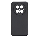 Чехол силиконовый для Huawei Mate 70 Pro, с микрофиброй внутри, с защитой камеры, X-CASE, черный