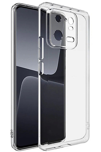 Чехол силиконовый для Xiaomi 13 Pro, c защитой камеры, X-CASE, прозрачный