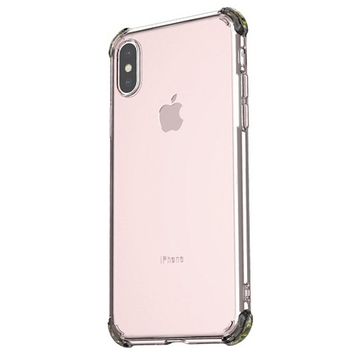 Чехол силиконовый для iPhone XS Max, HOCO, Ice Shield series, розовый