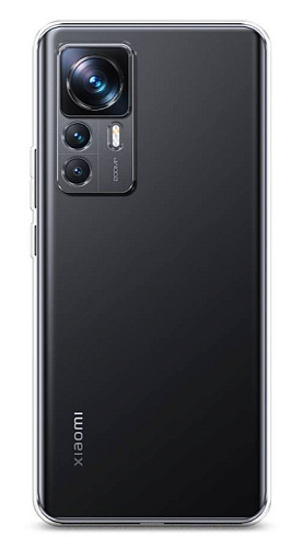 Чехол силиконовый для Xiaomi 12T/12T Pro, c защитой камеры, микс, X-CASE, прозрачный