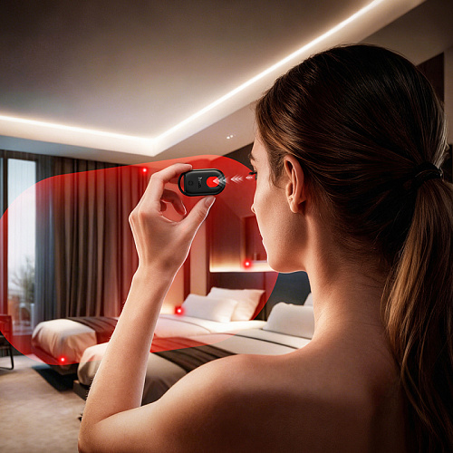 Устройство для поиска вещей E95, синхронизация с IOS, Носо, с устройством для поиска скрытых камер, черный