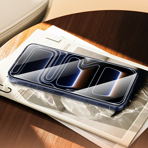 Защитное стекло для iPhone 17 Pro Max, G14, HOCO, Guardian shield series full-screen HD tempered glass, черное