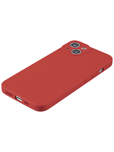 Чехол силиконовый для iPhone 14 (6.1), good quality, c защитой камеры, X-CASE, красный