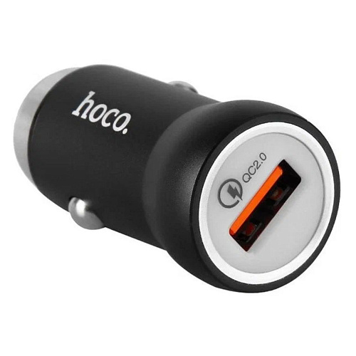 Автомобильное зарядное устройство, 2 USB 2.1A (Z4), HOCO, черный