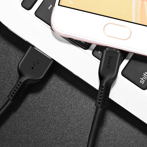 USB Кабель Micro, HOCO, X20, 2M, черный