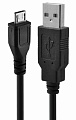 USB дата кабель Micro Usb 3м, черный