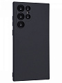 Чехол силиконовый для Samsung Galaxy S22 Ultra, с микрофиброй внутри, с защитой камеры, X-CASE, черный