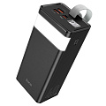 Универсальный Доп. Аккумулятор 40000mAh, J86, HOCO, выход 2 USB+1 PD (20W), вход Micro/Type-C, с дисплеем, черный