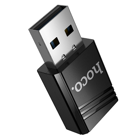 Адаптер WiFi4 USB, HI38, HOCO, внутренняя антенна, вес: 8.5g, цвет черный