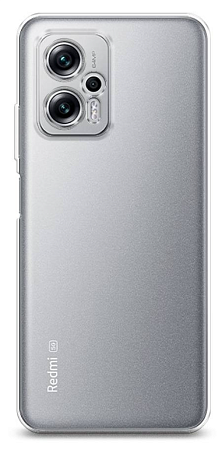 Чехол силиконовый для Xiaomi Poco X4 GT/Note 11T Pro, с защитой камеры, X-CASE, прозрачный