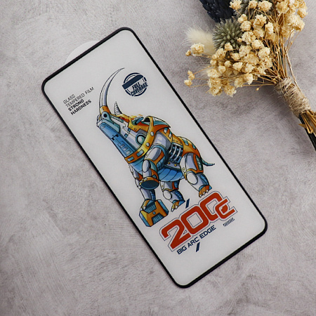 Защитное стекло на Xiaomi Redmi 12/Poco M6 (4G), носорог, черное, X-CASE