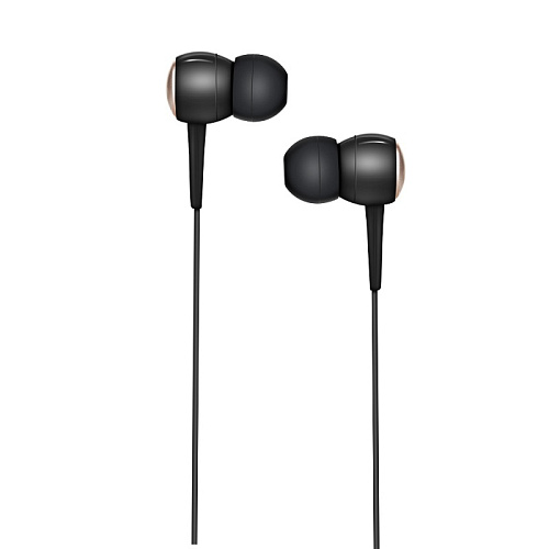 Проводные наушники M19 Drumbeat Universal, HOCO, вакуумные с микрофоном, черные