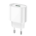 Сетевое зарядное устройство, 1 USB 3.0A 18W (C109A), HOCO, белый