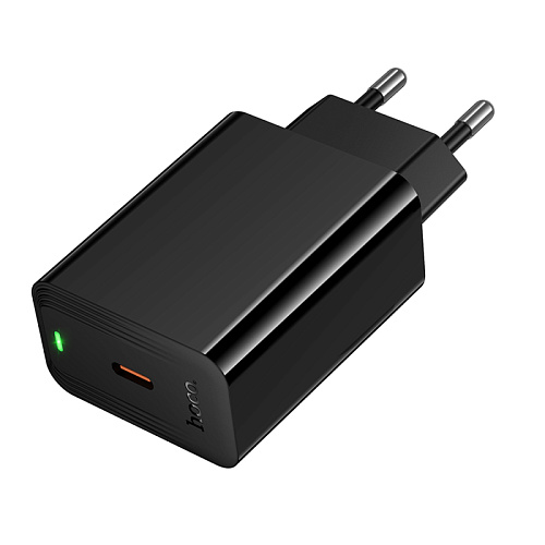 Сетевое зарядное устройство, 1 PD 20W  (CS93A), HOCO, цвет черный