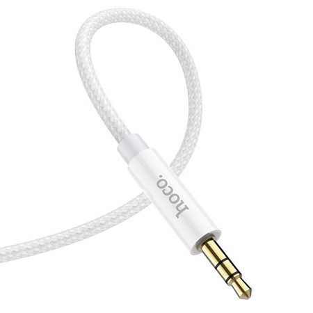 AUX Audio кабель 3,5 мм, UPA19, HOCO, белый
