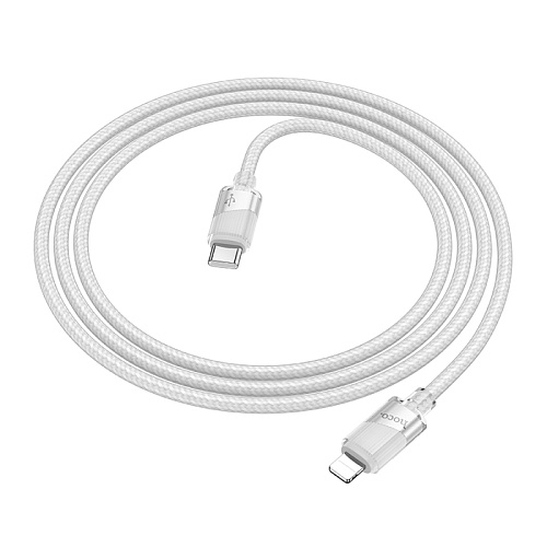 Кабель Lightning to Type-C (PD), HOCO, U132, 1.2м, серый