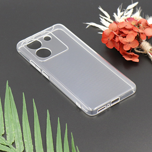 Чехол силиконовый для Xiaomi Poco M7 Pro (5G), с защитой камеры, X-CASE, прозрачный