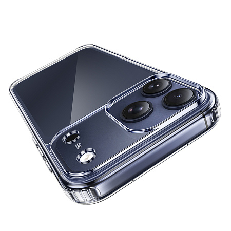 Чехол силиконовый для iPhone 17 Pro Max, Противоударная серия TPU, HOCO, прозрачный