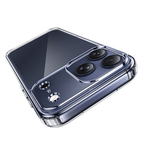 Чехол силиконовый для iPhone 17 Pro Max, Противоударная серия TPU, HOCO, прозрачный