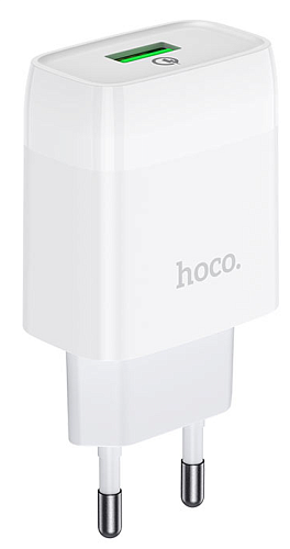 Сетевое зарядное устройство, 1 USB 3.0A (C72Q), HOCO, белый