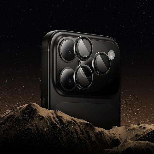 Защитное стекло для iPhone 17 Pro/17 Pro Max, V14, HOCO, на заднюю камеру, черный