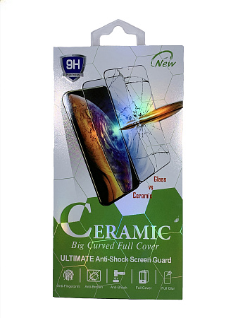 Защитное стекло на iPhone 13 Pro Max/14 Plus (6.7), Ceramic, черное, X-CASE