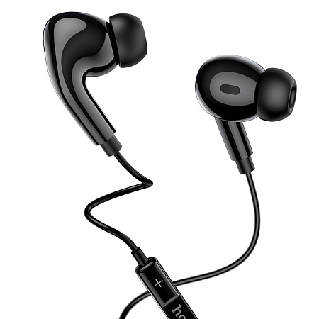 Проводные наушники M83, Type-C, Original series earphones, HOCO, вакуумные с микрофоном, черные
