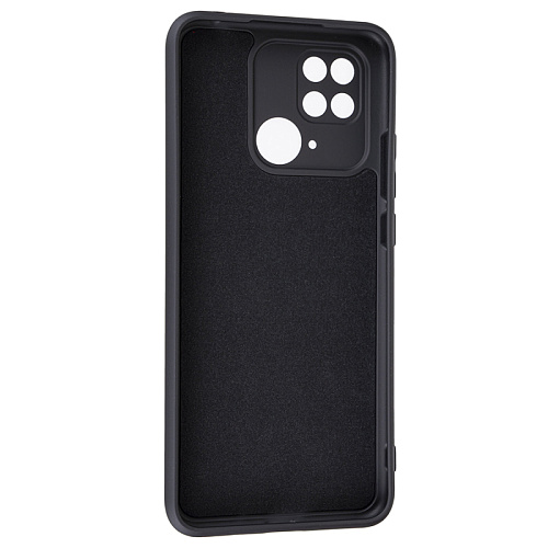 Чехол силиконовый для Xiaomi Redmi 10C/Poco C40, good quality, с защитой камеры, X-CASE, черный